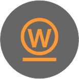 W unterstrichen Nassreinigung Symbol W unterstrichen Nassreinigung Symbol